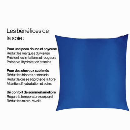 Taie d'oreiller en pure soie