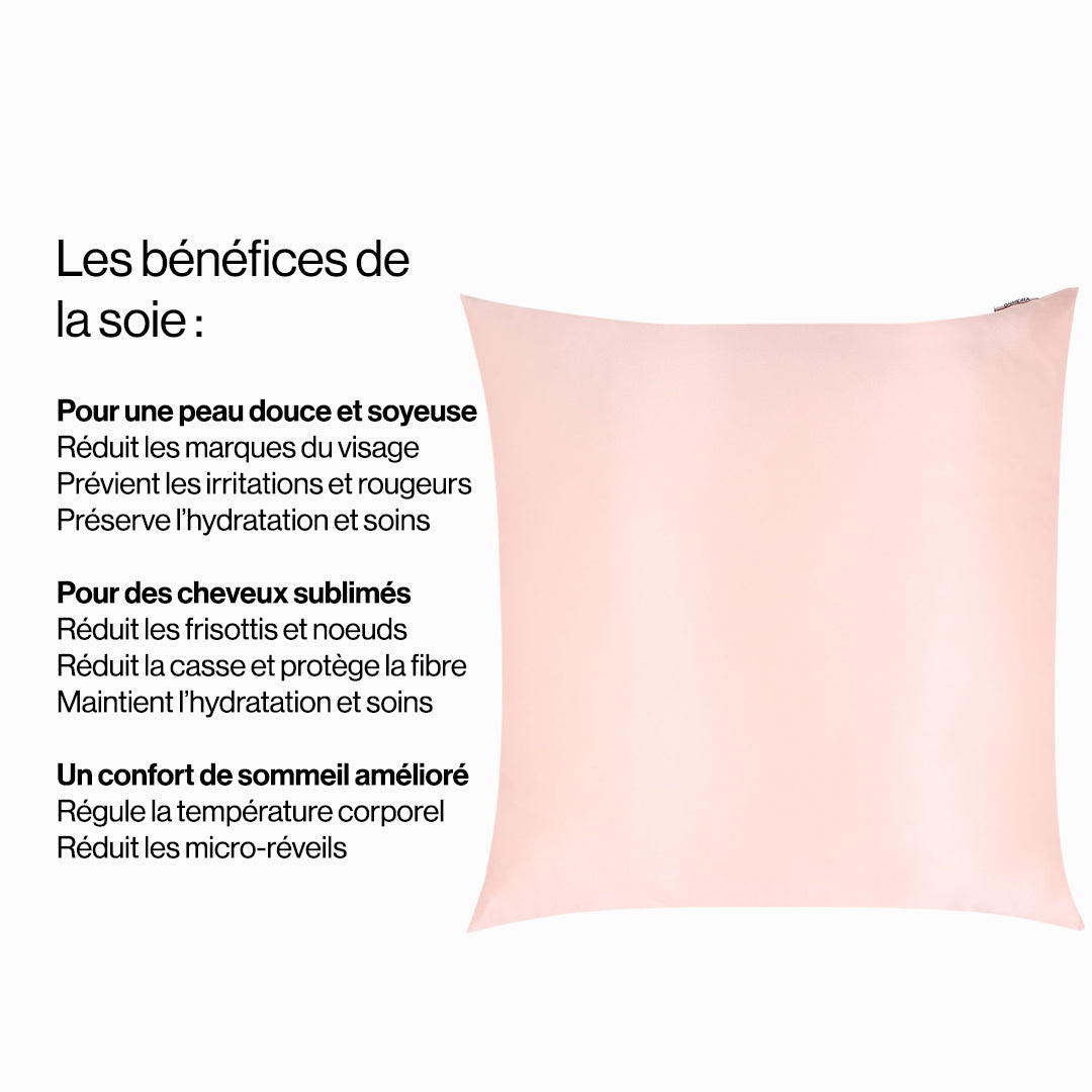 Taie d'oreiller en pure soie