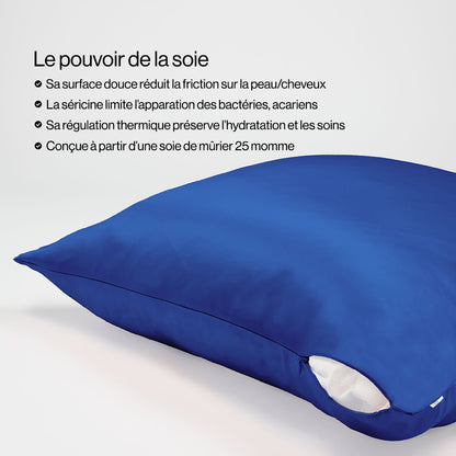 Taie d'oreiller en pure soie