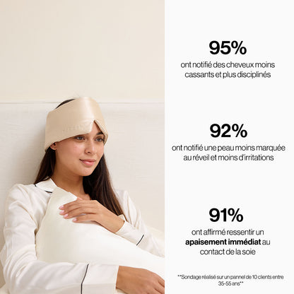 Taie d'oreiller en pure soie